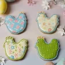 Pochette Biscuits motif poule